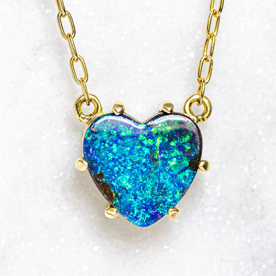 One-off Boulder Heart Pendant in 18ct Yellow Gold (In Stock)