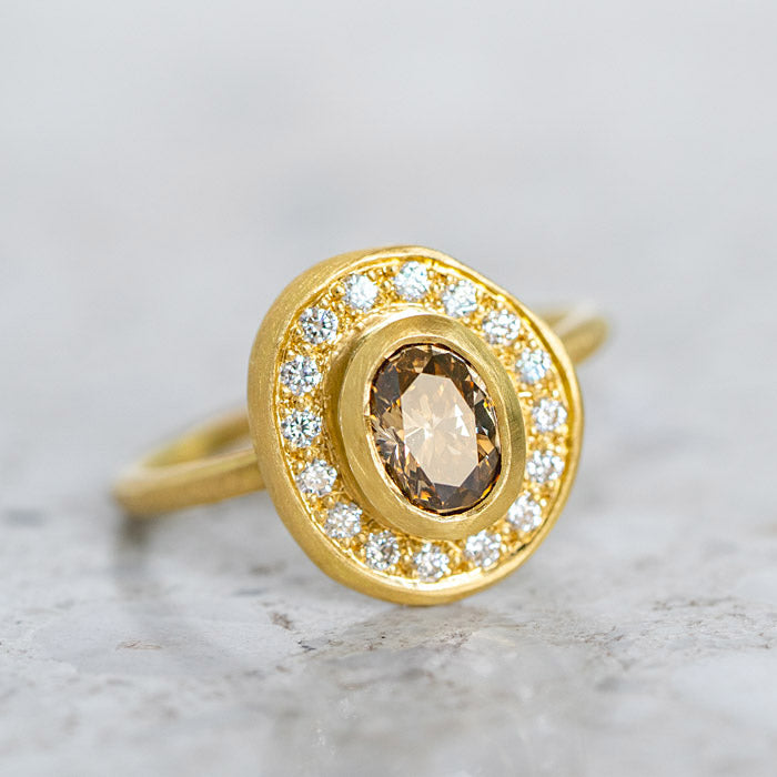 Champagne Diamond Pompeii Ring