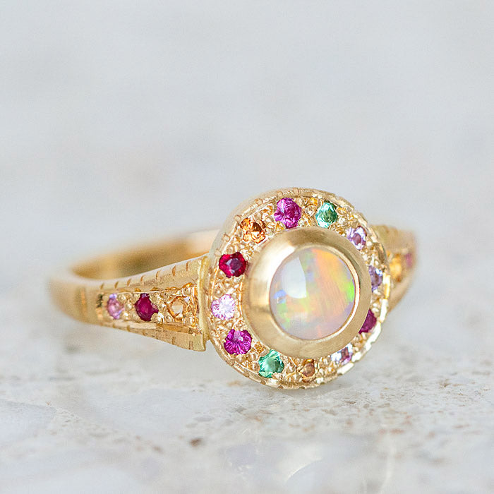 Carnivale Opal Roman Ring