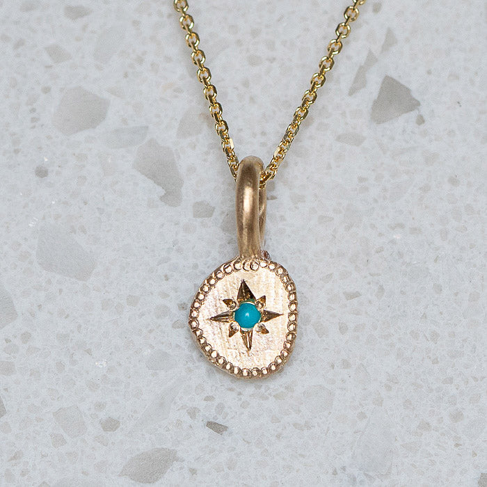 Rubble Necklace December Birthstone Turquoise