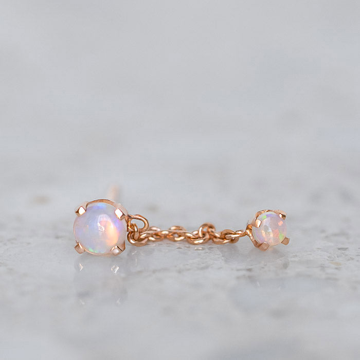 Crystal Opal Waterfall Single Stud