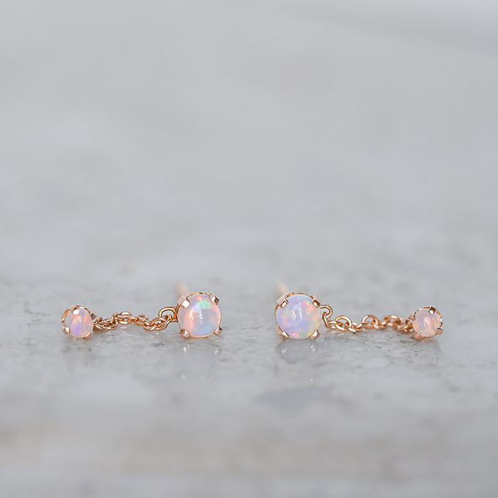 Crystal Opal Waterfall Single Stud