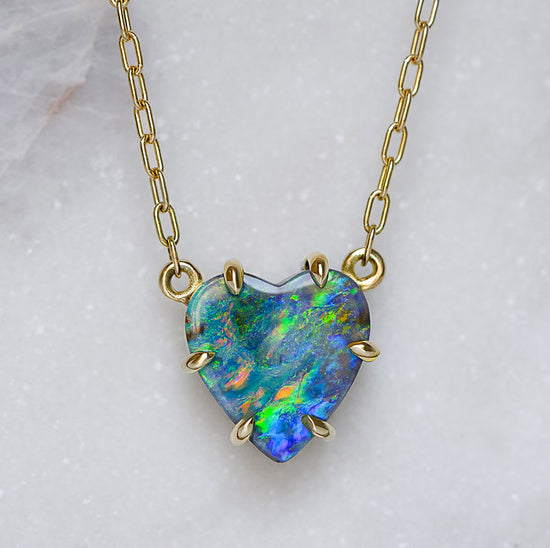 One-off Boulder Heart Pendant in 18ct Yellow Gold (In Stock)