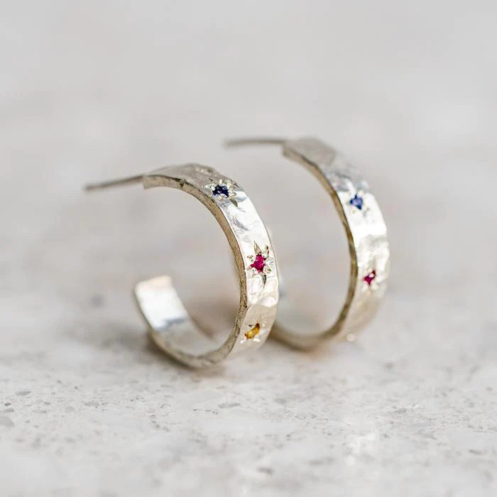 Carnivale Beaten Hoops – Sarah Gardner Jewellery