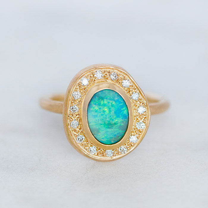 Boulder Opal Pompeii Ring – Sarah Gardner Jewellery