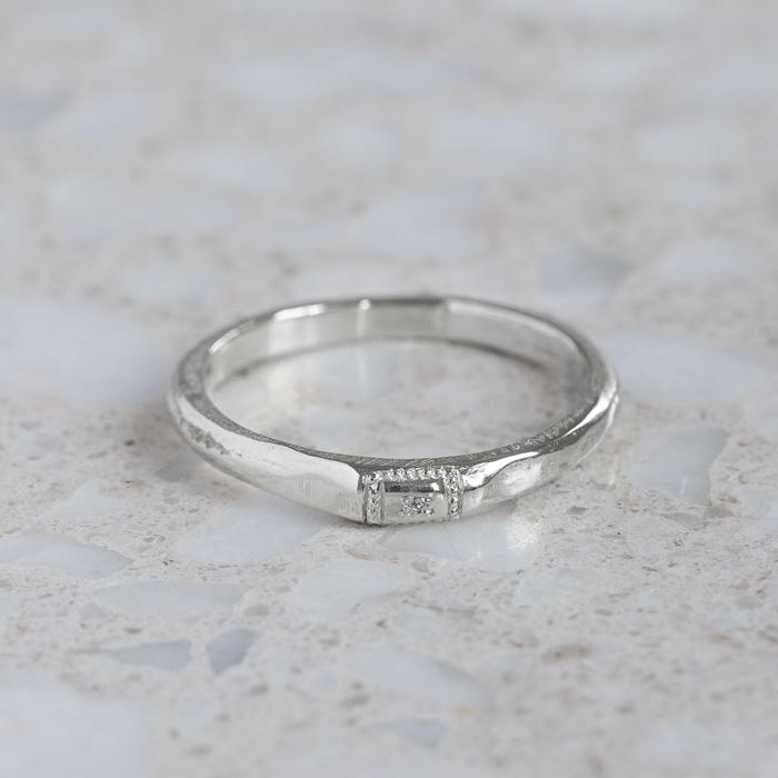 Apollo Ruins Diamond Stacking Ring – Sarah Gardner Jewellery